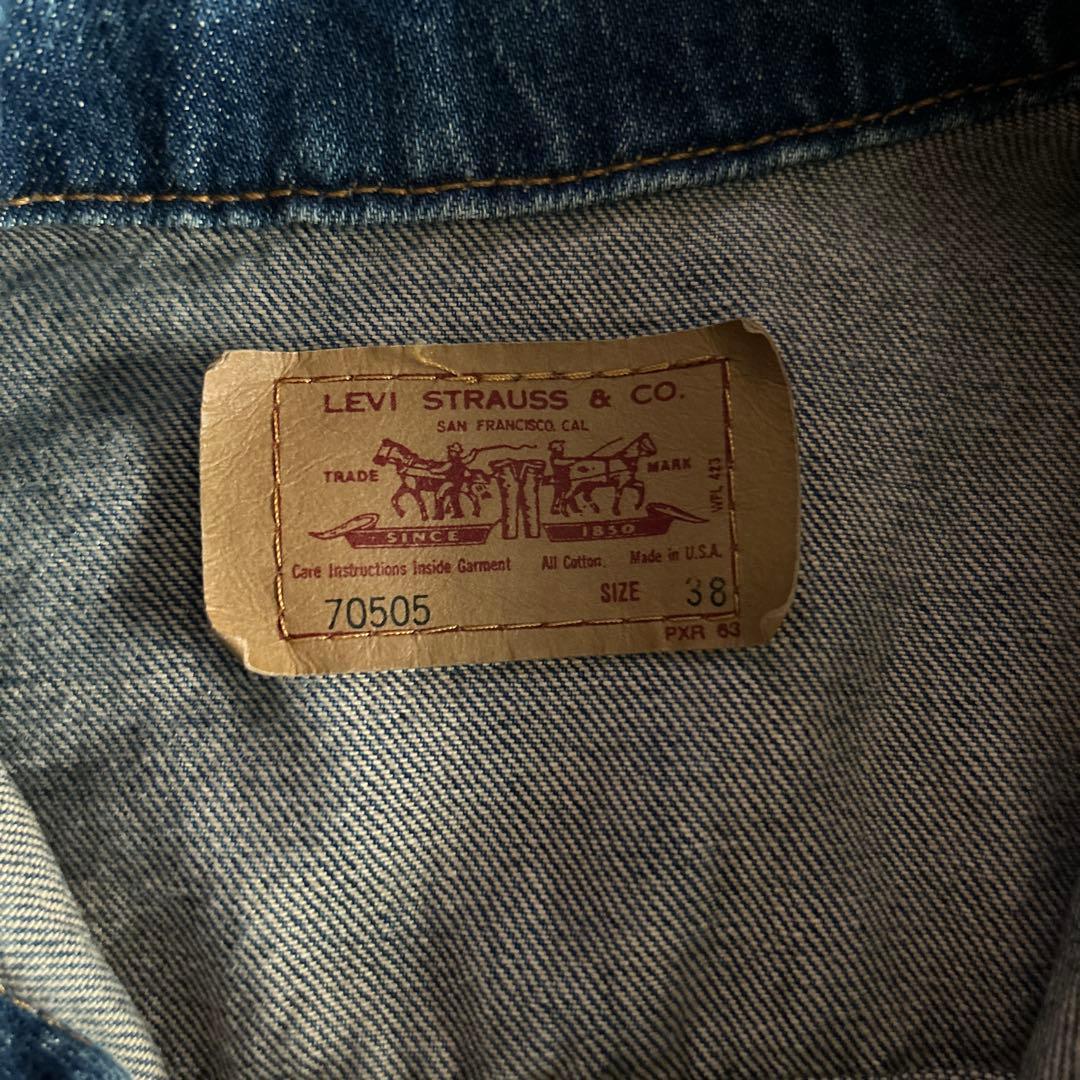 90s Levi's 70505 USA製 デニムジャケット Size:38