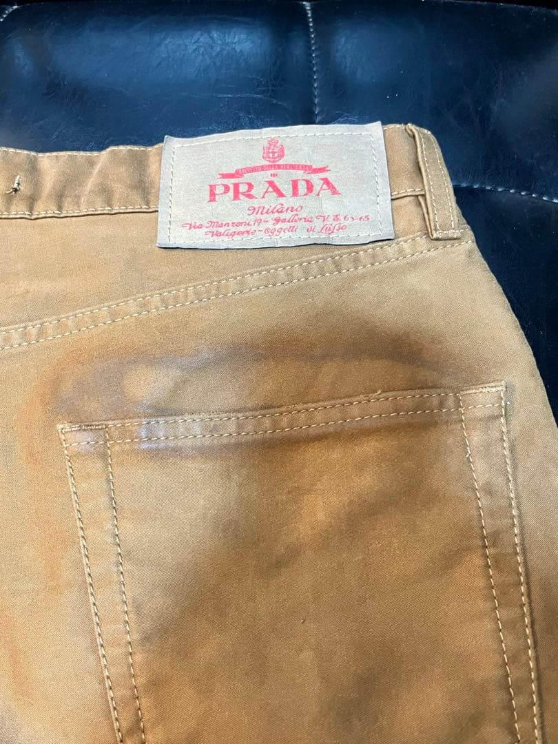 PRADA 24fwモールスキン パンツ W32