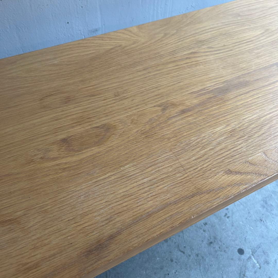 廃盤・希少★無印 折りたたみローテーブル・オーク材・幅９０ｃｍ