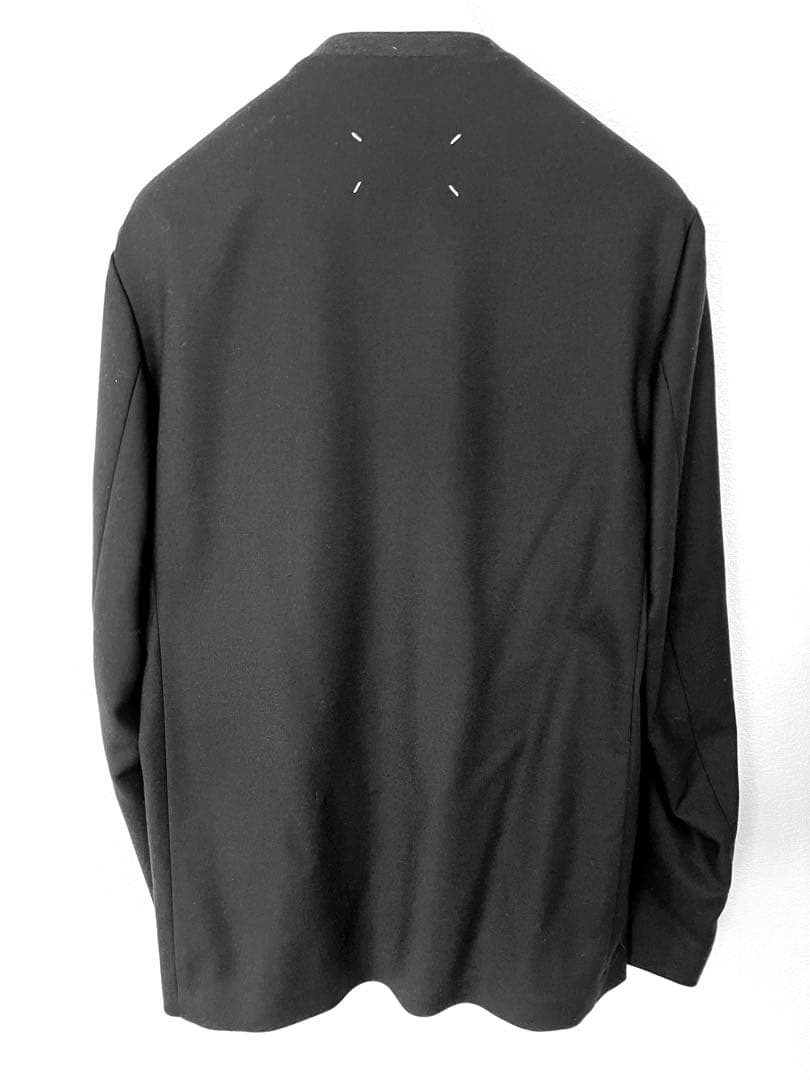 メゾンマルジェラノーカラージャケット 48 ブラック