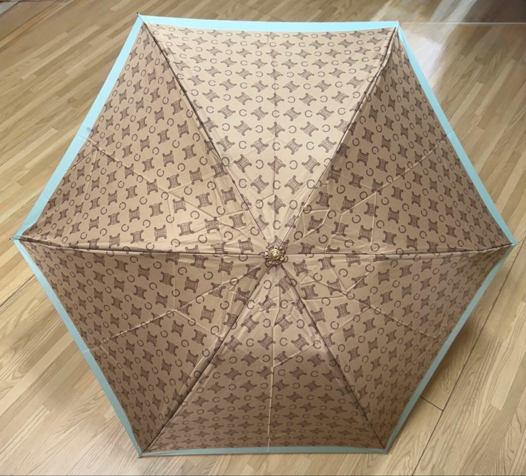 【匿名配送】【美品】CELINE セリーヌ 折りたたみ傘 コンパクト三つ折り傘