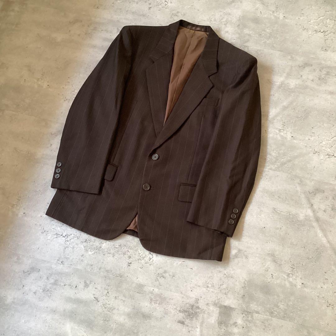 Paul Smithポールスミス　スーツセットアップ　ストライプ　ダークブラウン
