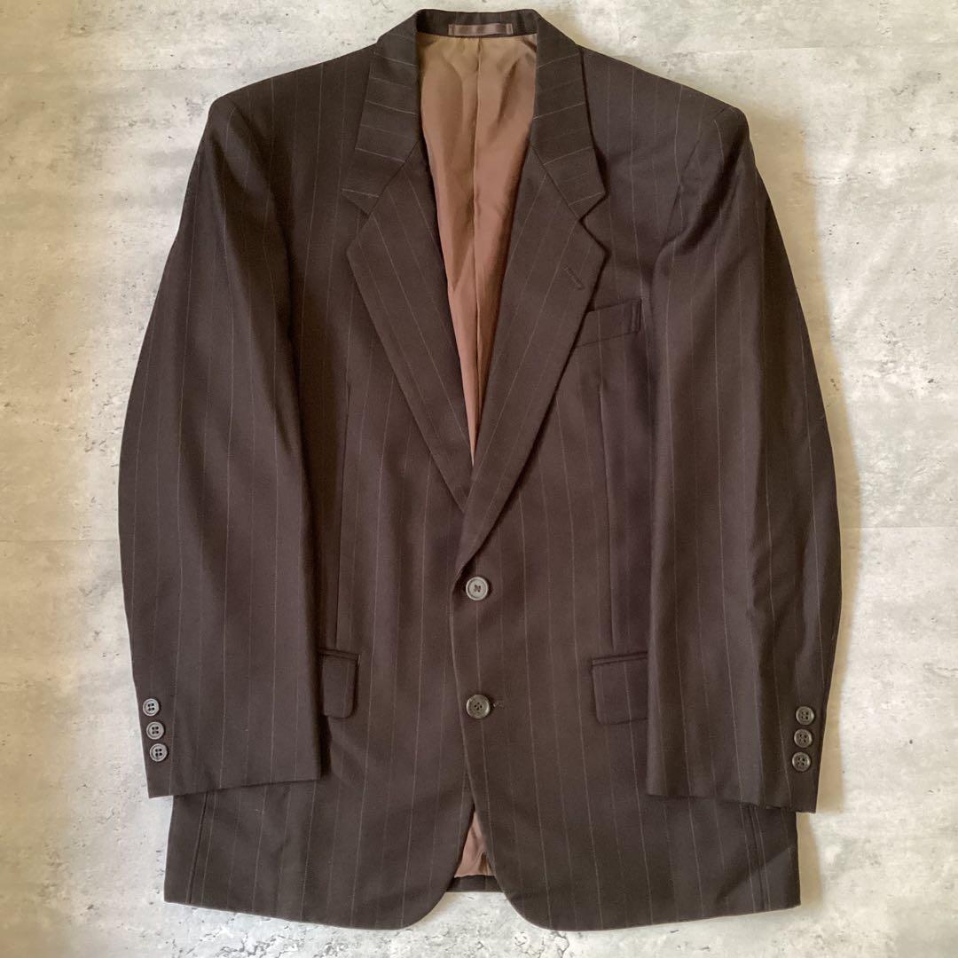 Paul Smithポールスミス　スーツセットアップ　ストライプ　ダークブラウン