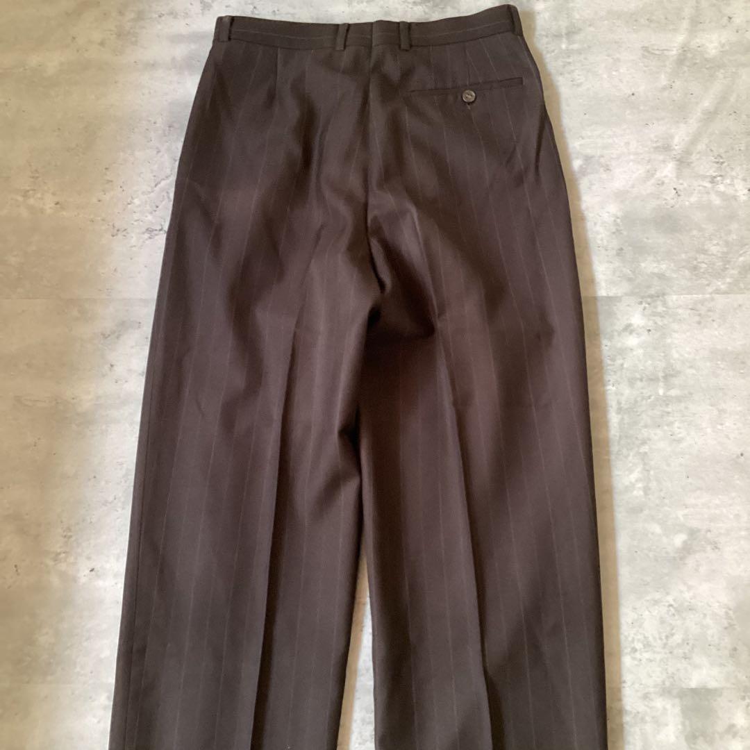 Paul Smithポールスミス　スーツセットアップ　ストライプ　ダークブラウン