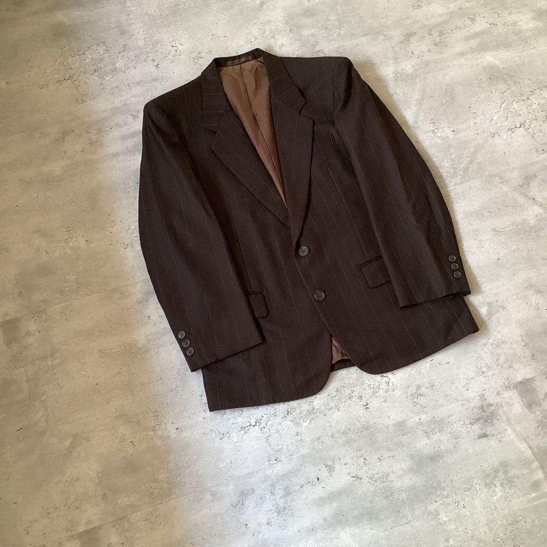 Paul Smithポールスミス　スーツセットアップ　ストライプ　ダークブラウン