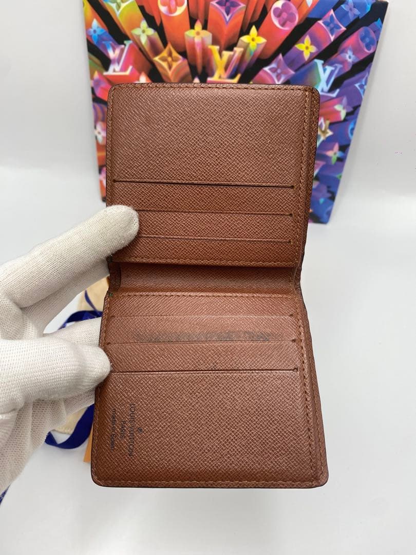 美品 ルイヴィトン モノグラム ポルトフォイユ マルコ 二つ折り財布