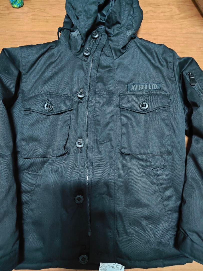 AVIREX XL ブラック ミリタリージャケット