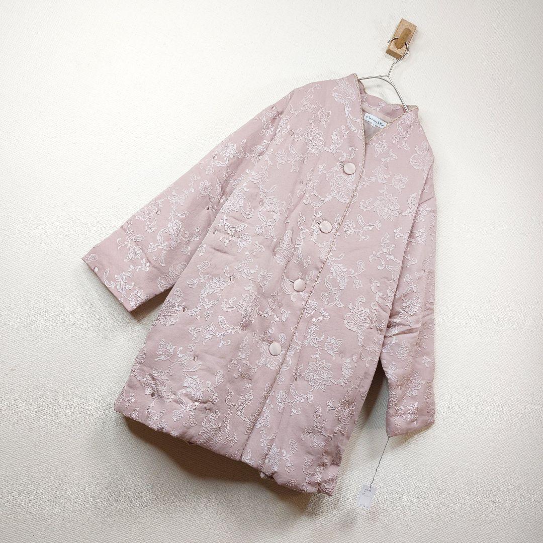 【新品】Christian Dior 花柄コート vintage ピンク　M