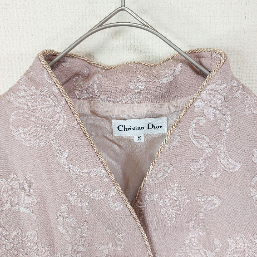 【新品】Christian Dior 花柄コート vintage ピンク　M