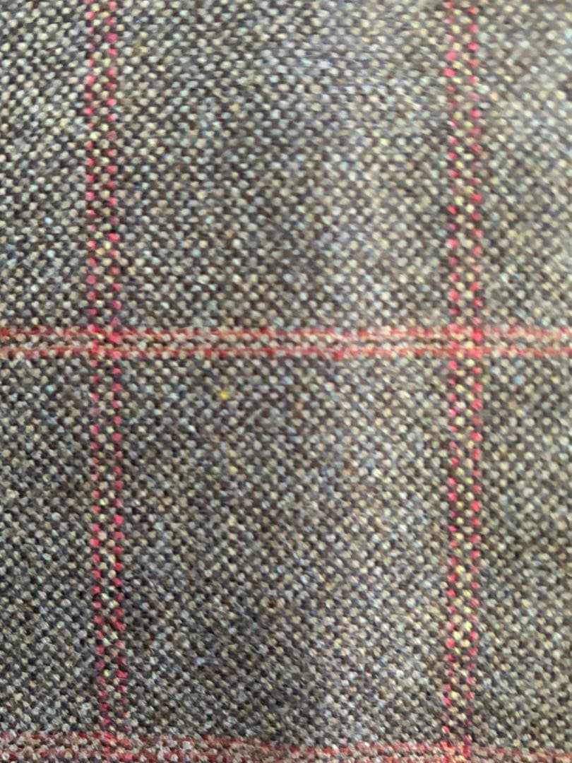 ISAIA ブラウン系チェック テーラードジャケット 56 イタリア製