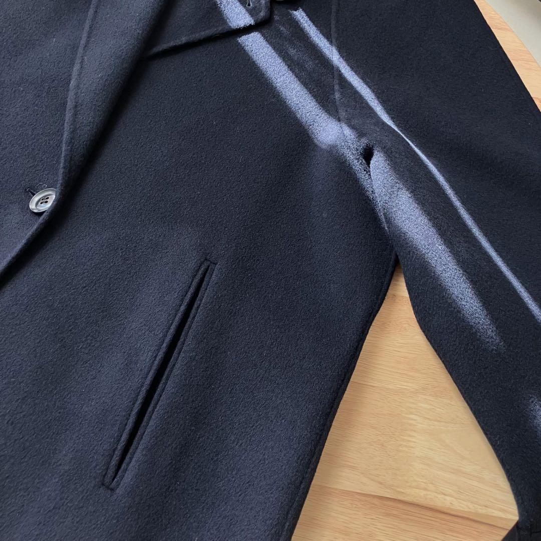 【新品同様】plage スーパー160 Aライン コート 紺 ハミルトン