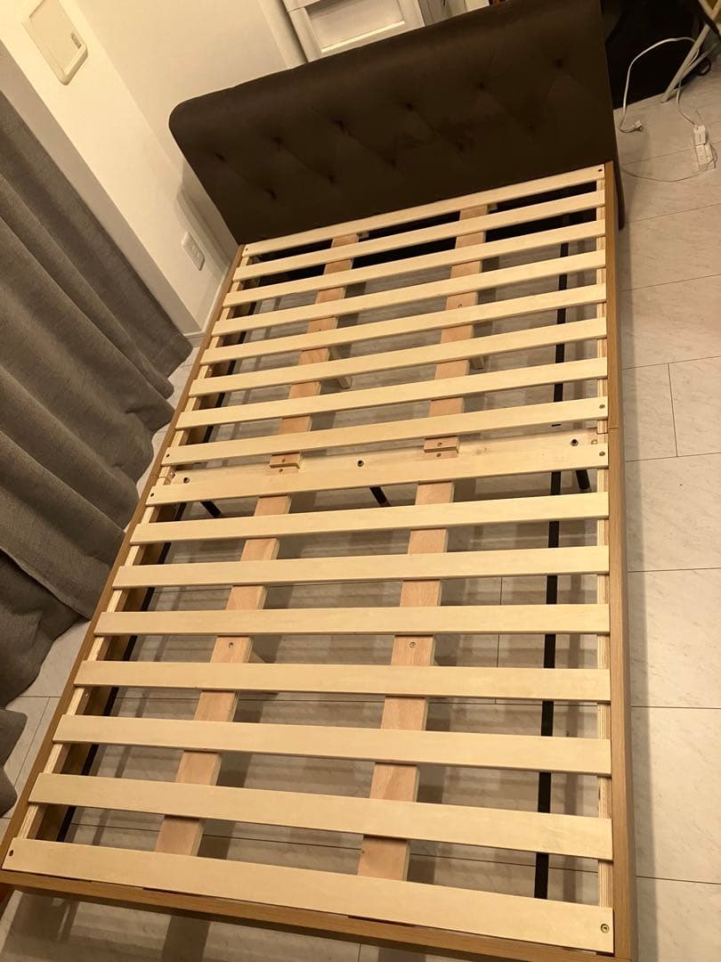 LOWYA セミダブル ベッドフレーム セット