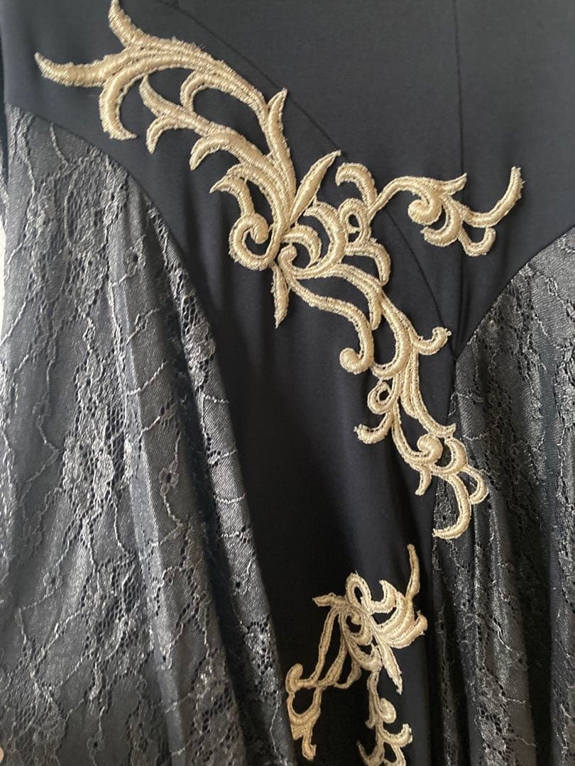 ☆社交ダンス　ドレス　ブラック