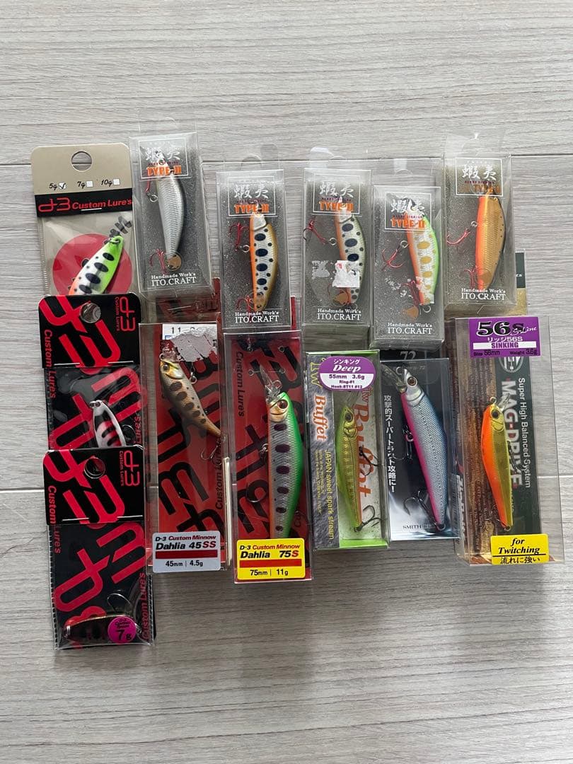 新品未使用‼️ルアー13個セット エミシ、ダリア、dコン他
