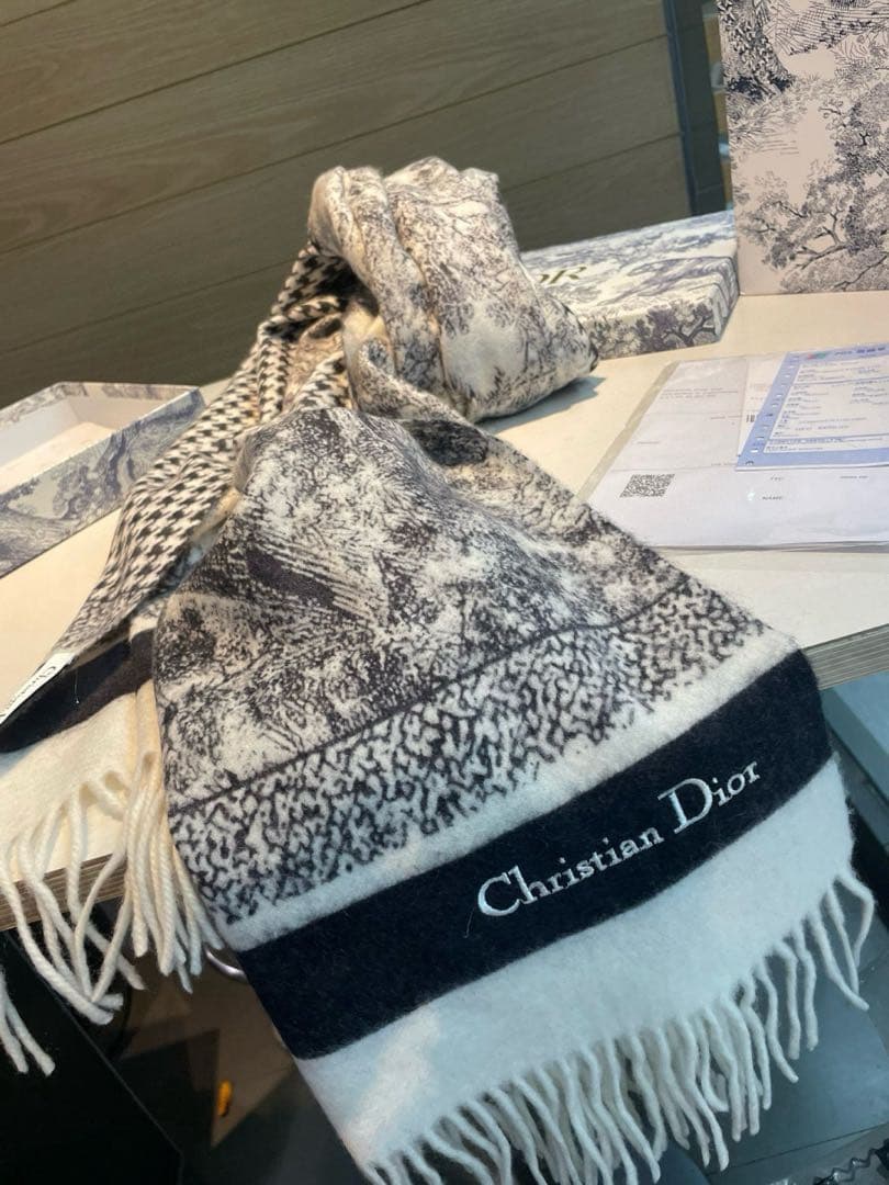 Christian Dior トワル・ド・ジュイ マフラー