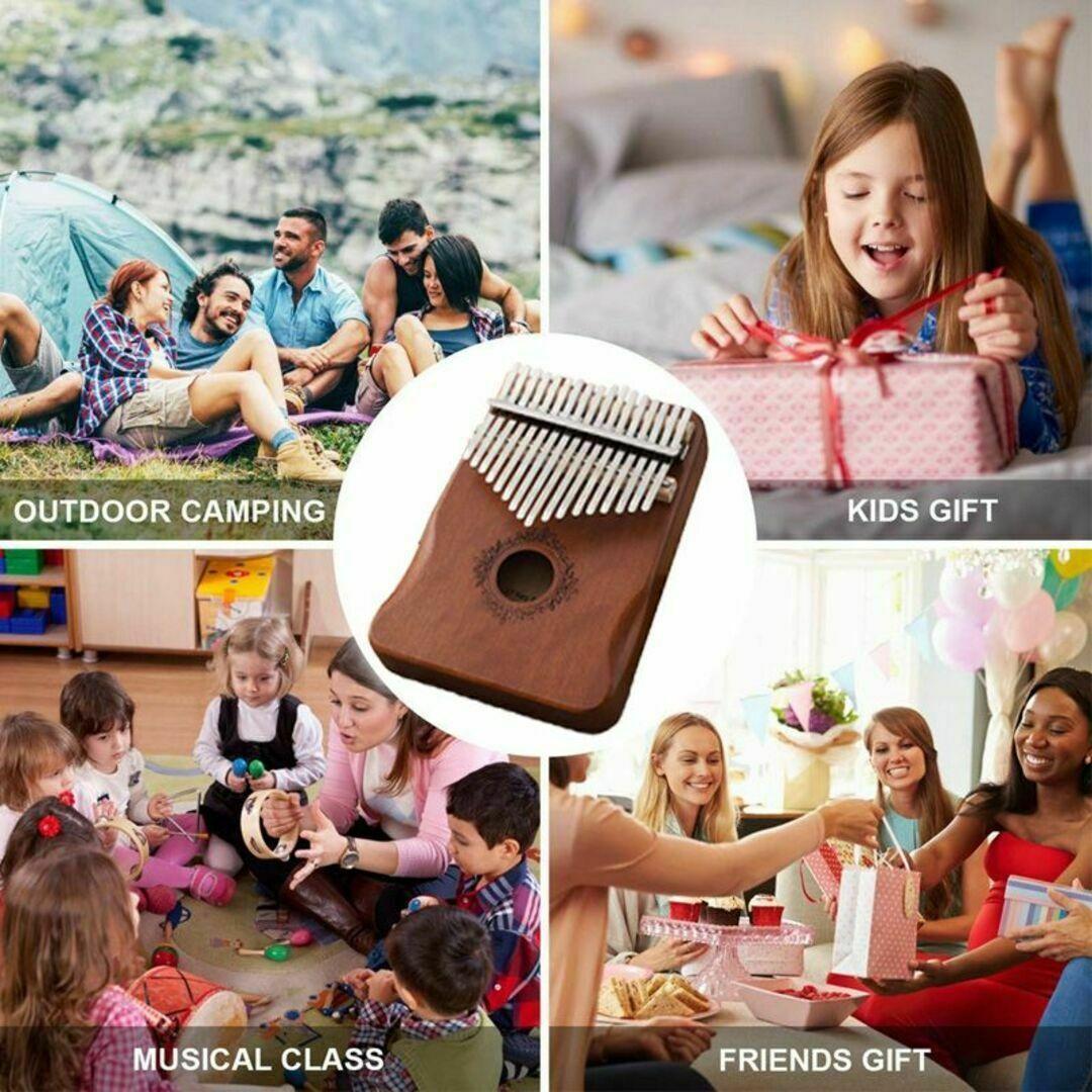 6台セット カリンバ ナチュラル 高品質 調音済み フルセット 指ピアノ マホ