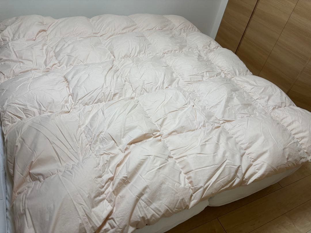羽毛布団　ダブル　カバー付き