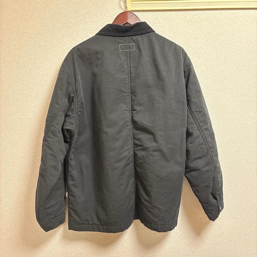 ENDS and MEANS キルティードカバーオールフェードブラック XL