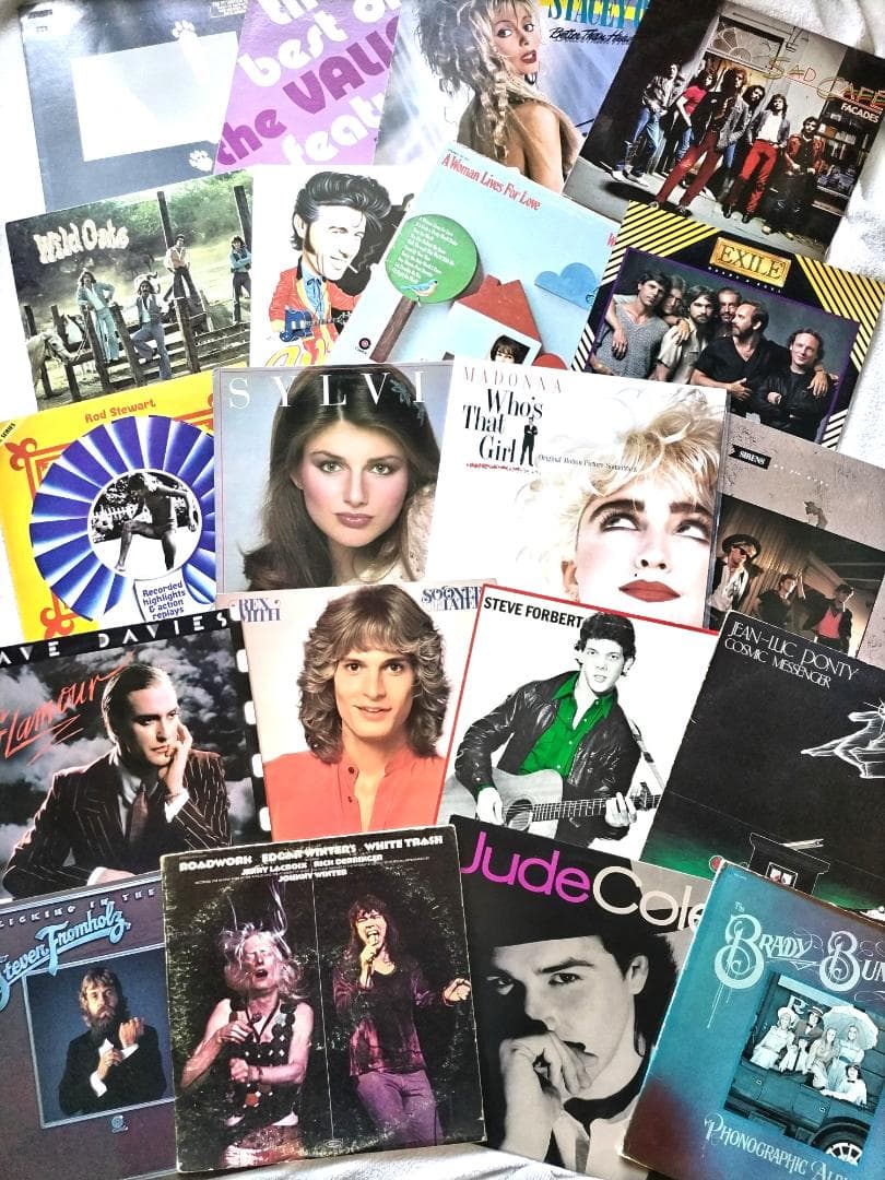 輸入盤LP80枚セット Rock, Pops. レコードまとめ売りMadonna