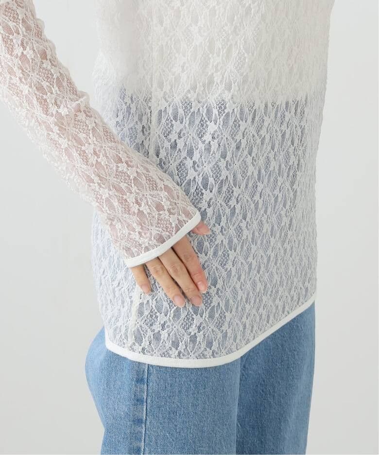 【新品未使用タグ付き】IRONING flower lace ロングスリーブ