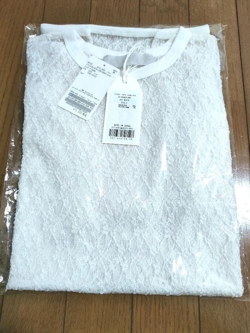 【新品未使用タグ付き】IRONING flower lace ロングスリーブ