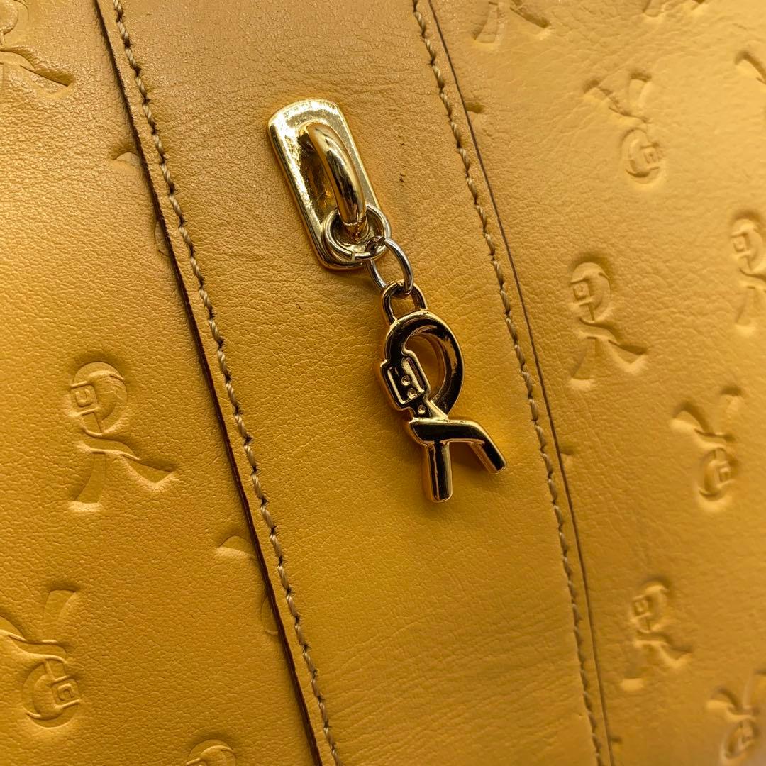 【美品】ロベルタディカメリーノ ショルダーバッグ ミヌエット ハニーイエロー