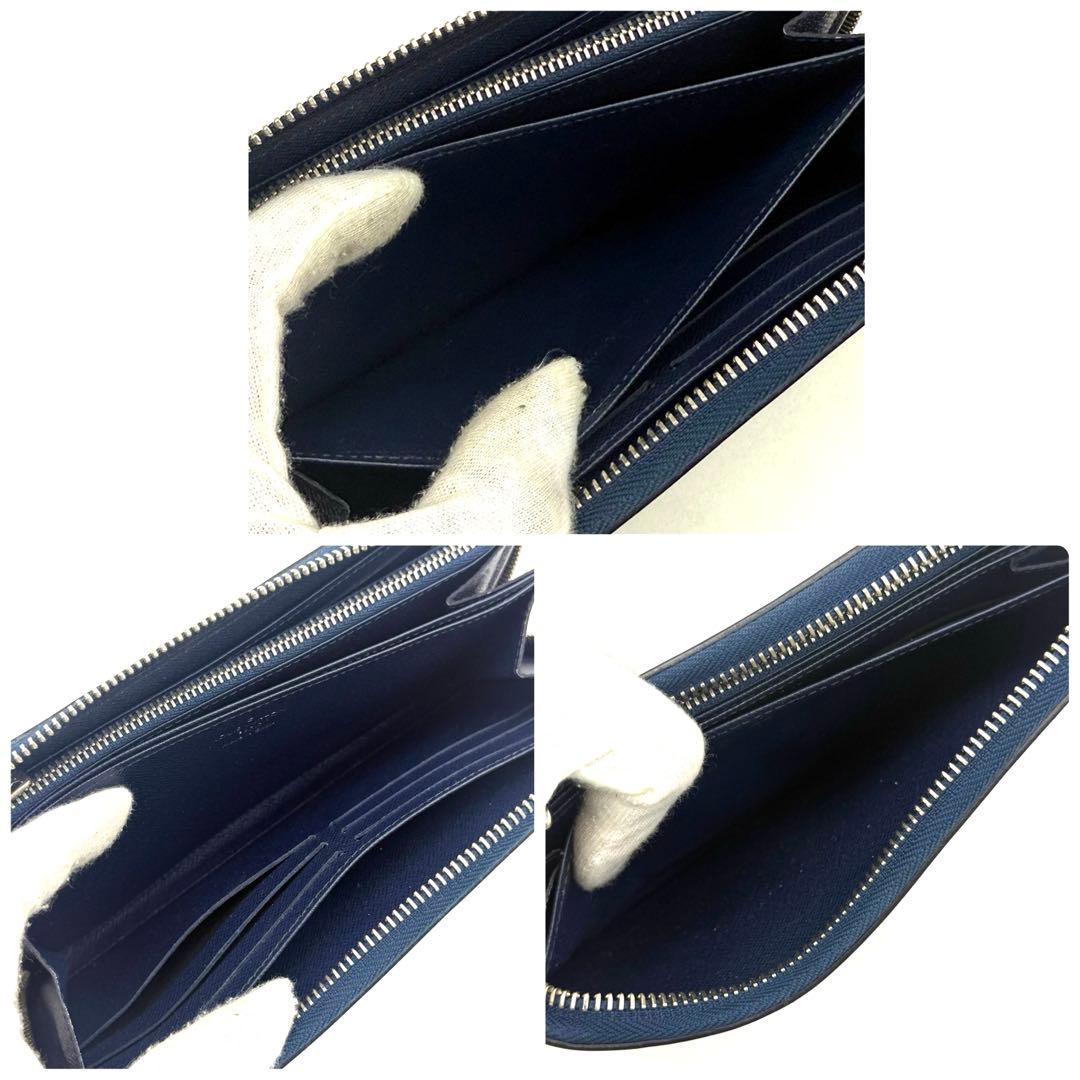 【新品近い】ルイヴィトン エピ ジッピーウォレット アンディゴブルー 長財布