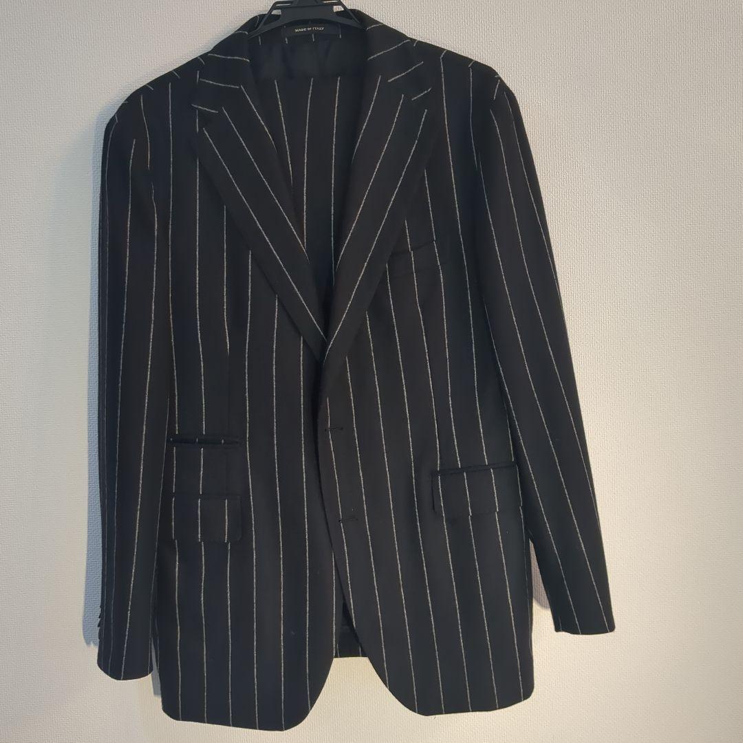 TAGLIATORE ネイビーストライプ ビジネススーツ