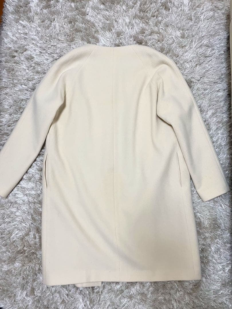 【値下げ中】Theory ロングコート / アイボリーM