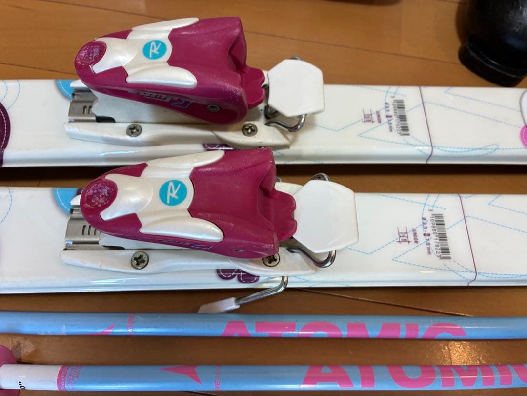 美品ROSSIGNOL スキー板140cm 身長135〜155cm用おまけ付き