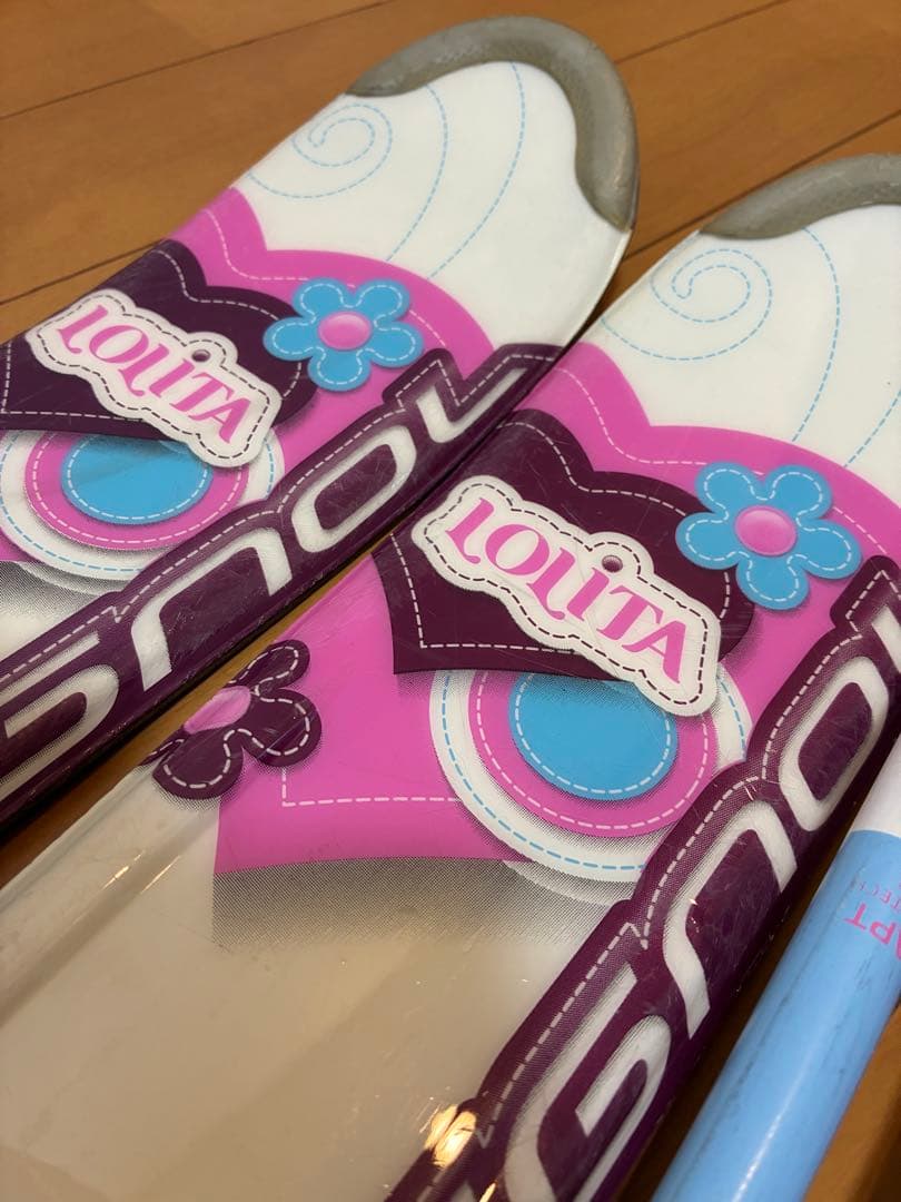 美品ROSSIGNOL スキー板140cm 身長135〜155cm用おまけ付き