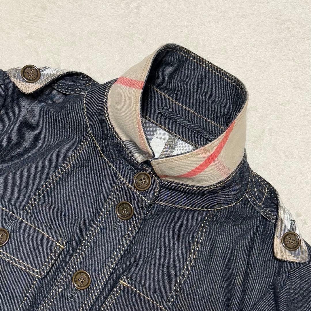 未使用 バーバリーロンドン デニムジャケット メガチェック Gジャン レディース