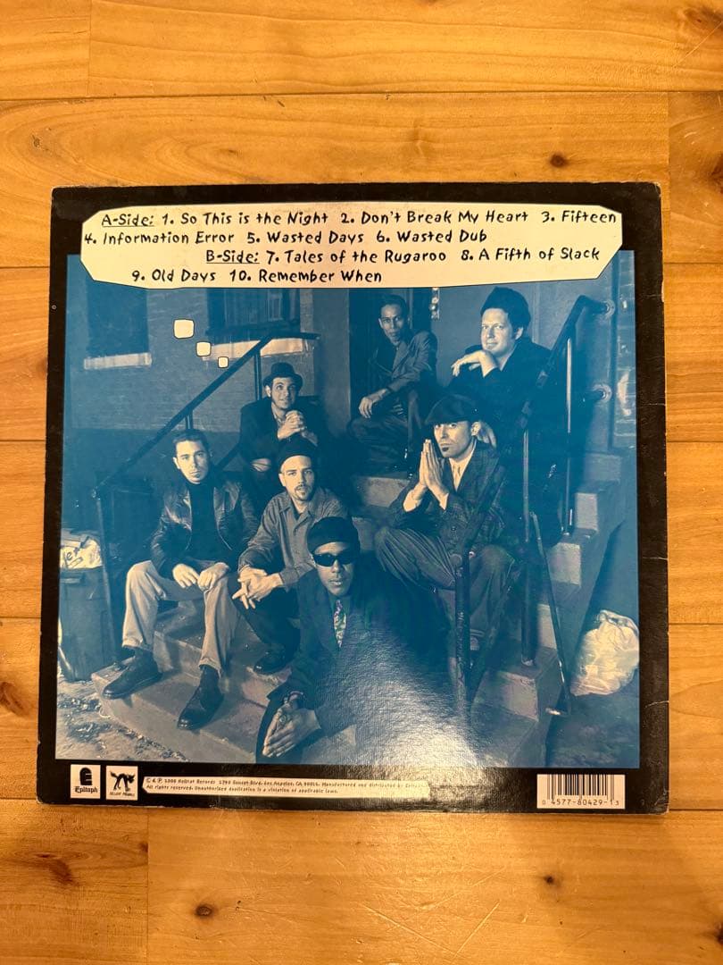 【希少】LP The Slackers - Wasted Days レコード