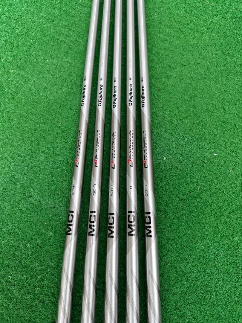 中古フジクラ　MCI シャフト 50のR 6番からPWまで5本セット