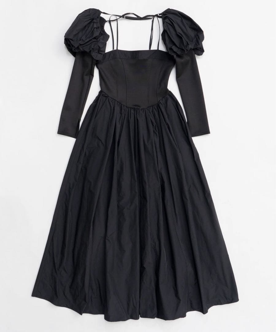 美品 メゾンスペシャル パフィーボレロセットチェックボリュームワンピース S