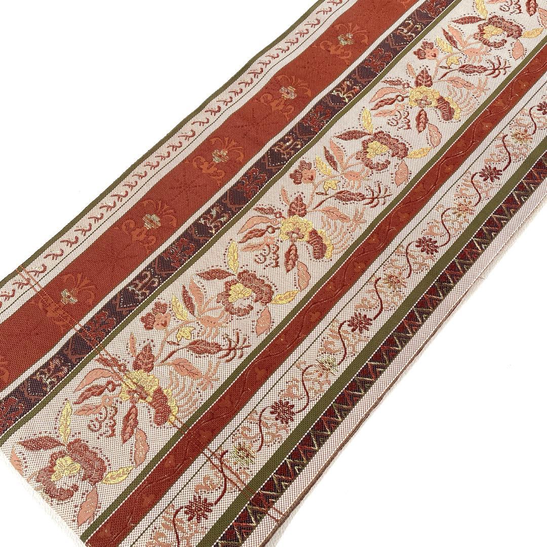 専用帯5668 ●高級 正絹 本場筑前博多織 松葉仕立て 名古屋帯