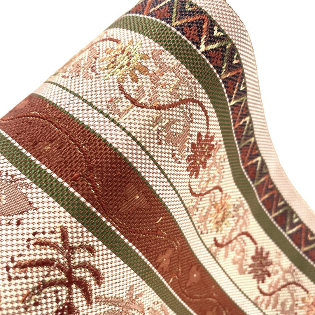 専用帯5668 ●高級 正絹 本場筑前博多織 松葉仕立て 名古屋帯