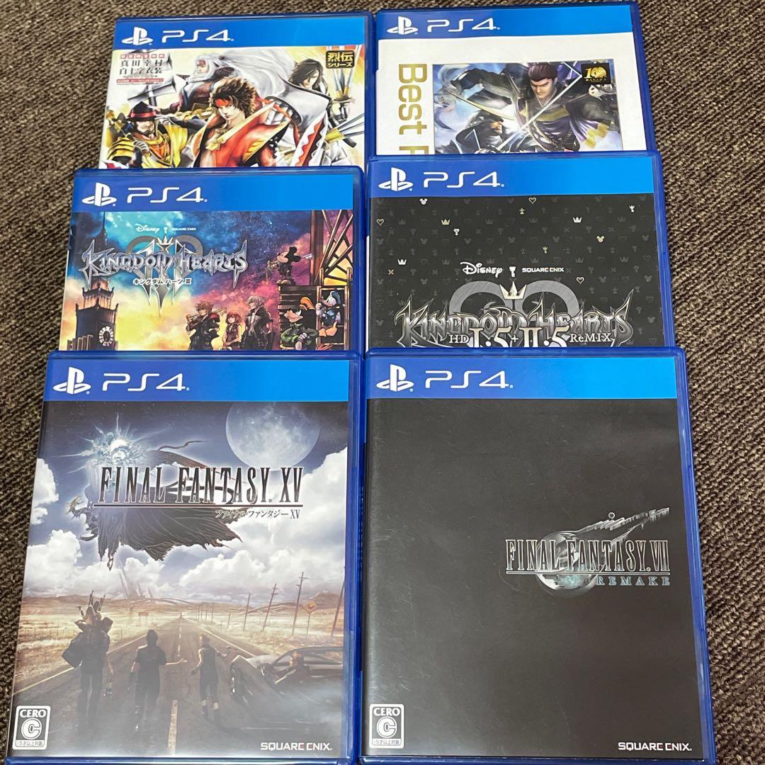 PS4 ソフト7本　ファイナルファンタジー　キングダムハーツ
