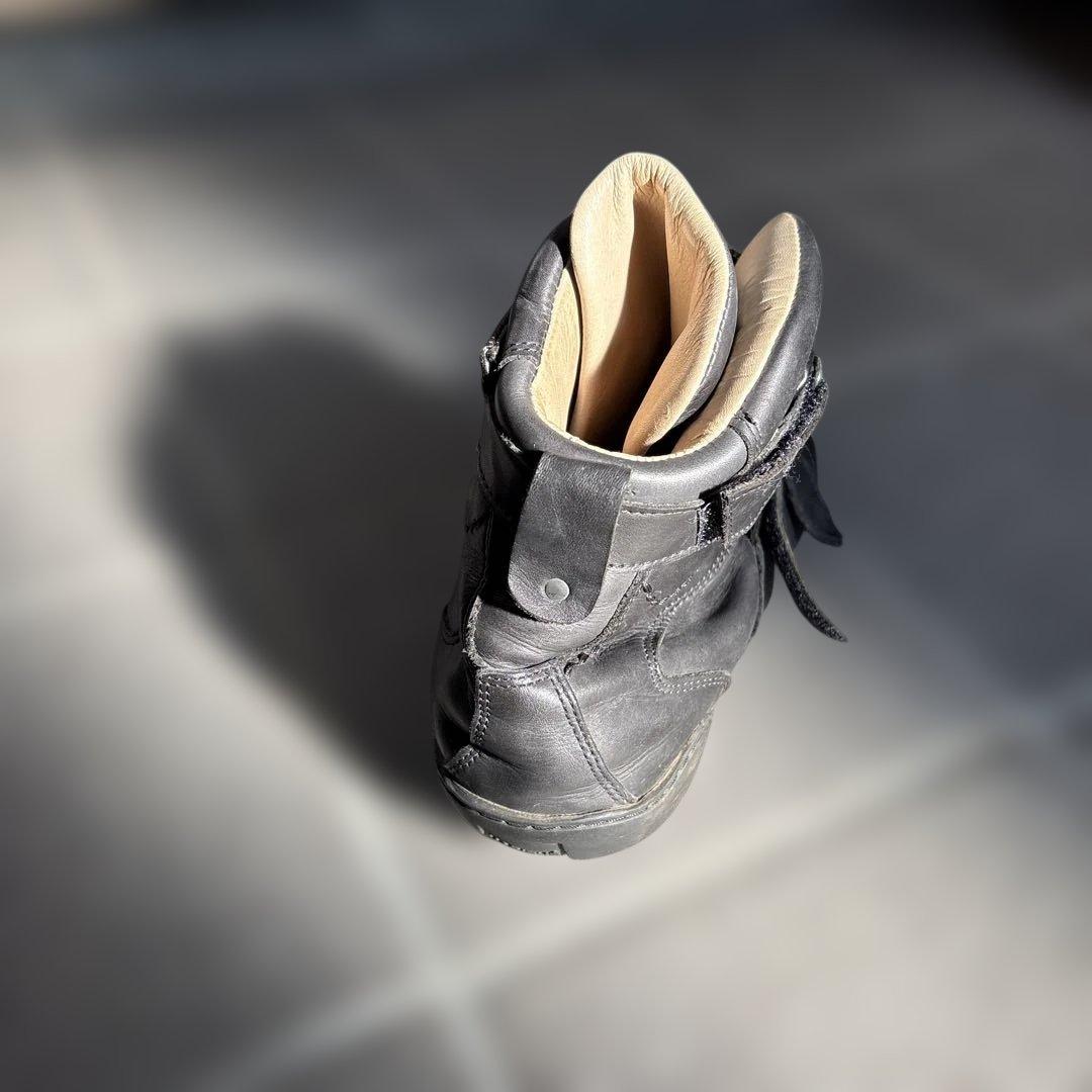 マリテフランソワジルボー　TESTO 40 ブラックレザー ハイカットスニーカー