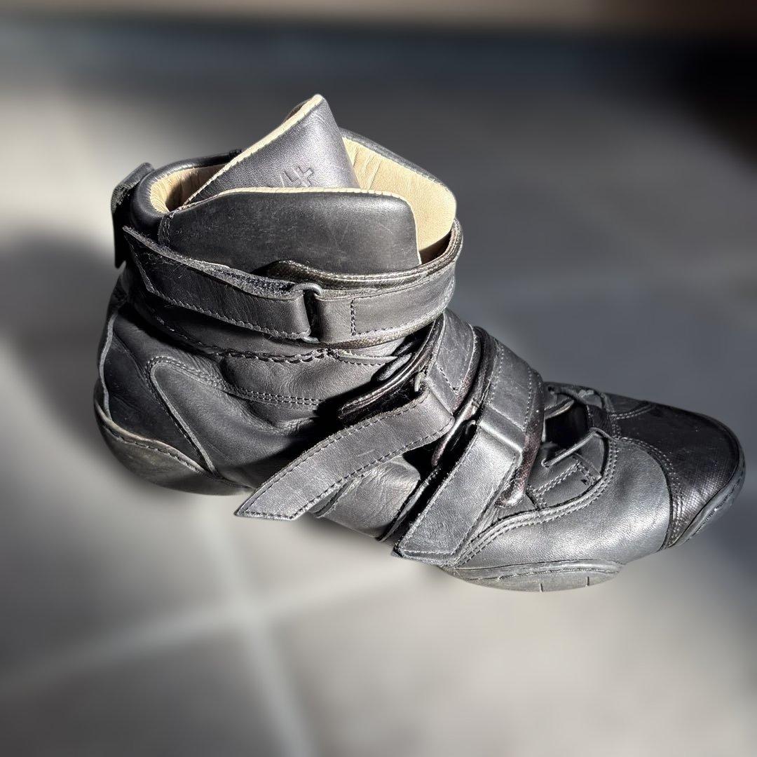 マリテフランソワジルボー　TESTO 40 ブラックレザー ハイカットスニーカー