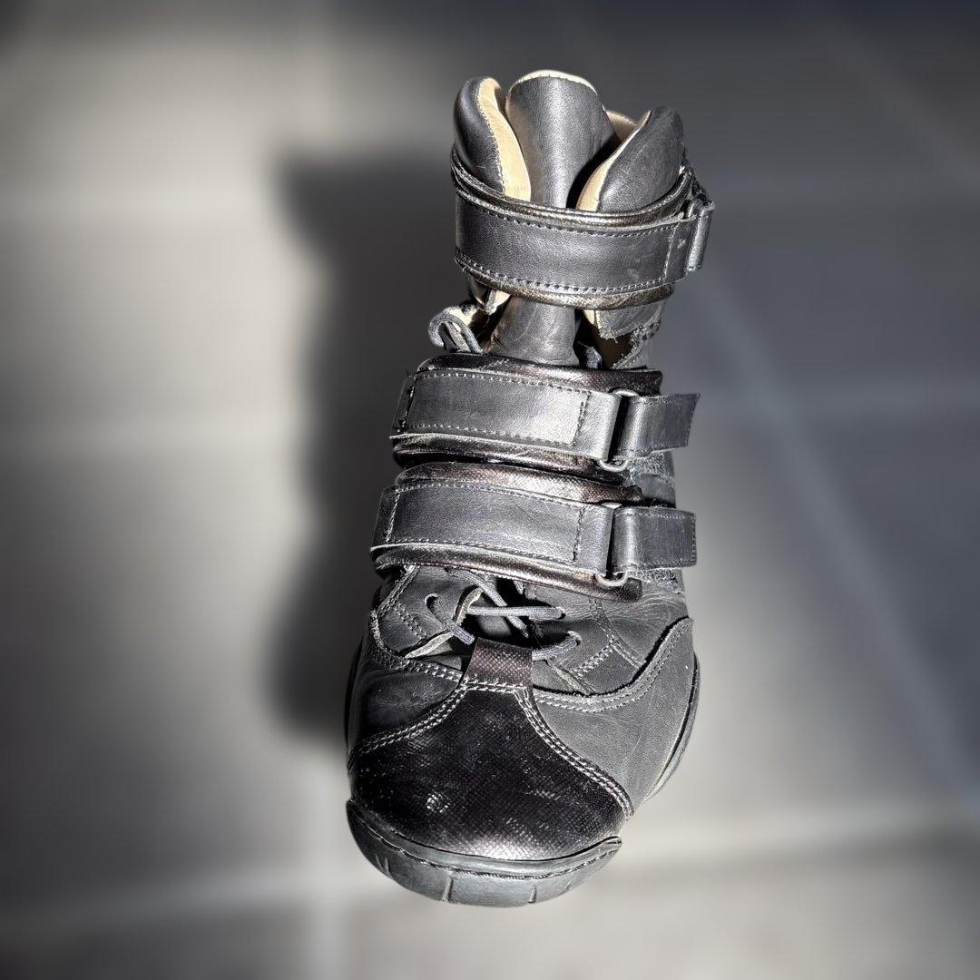 マリテフランソワジルボー　TESTO 40 ブラックレザー ハイカットスニーカー