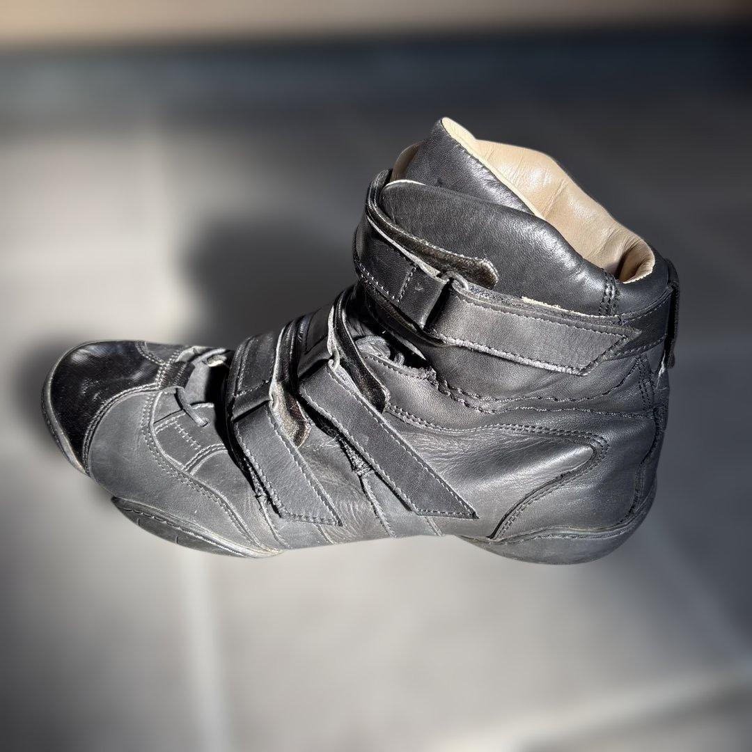 マリテフランソワジルボー　TESTO 40 ブラックレザー ハイカットスニーカー