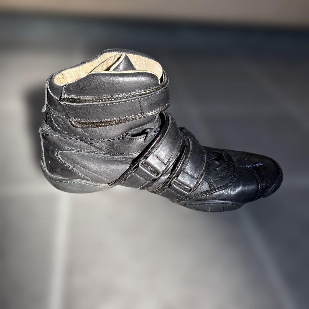 マリテフランソワジルボー　TESTO 40 ブラックレザー ハイカットスニーカー