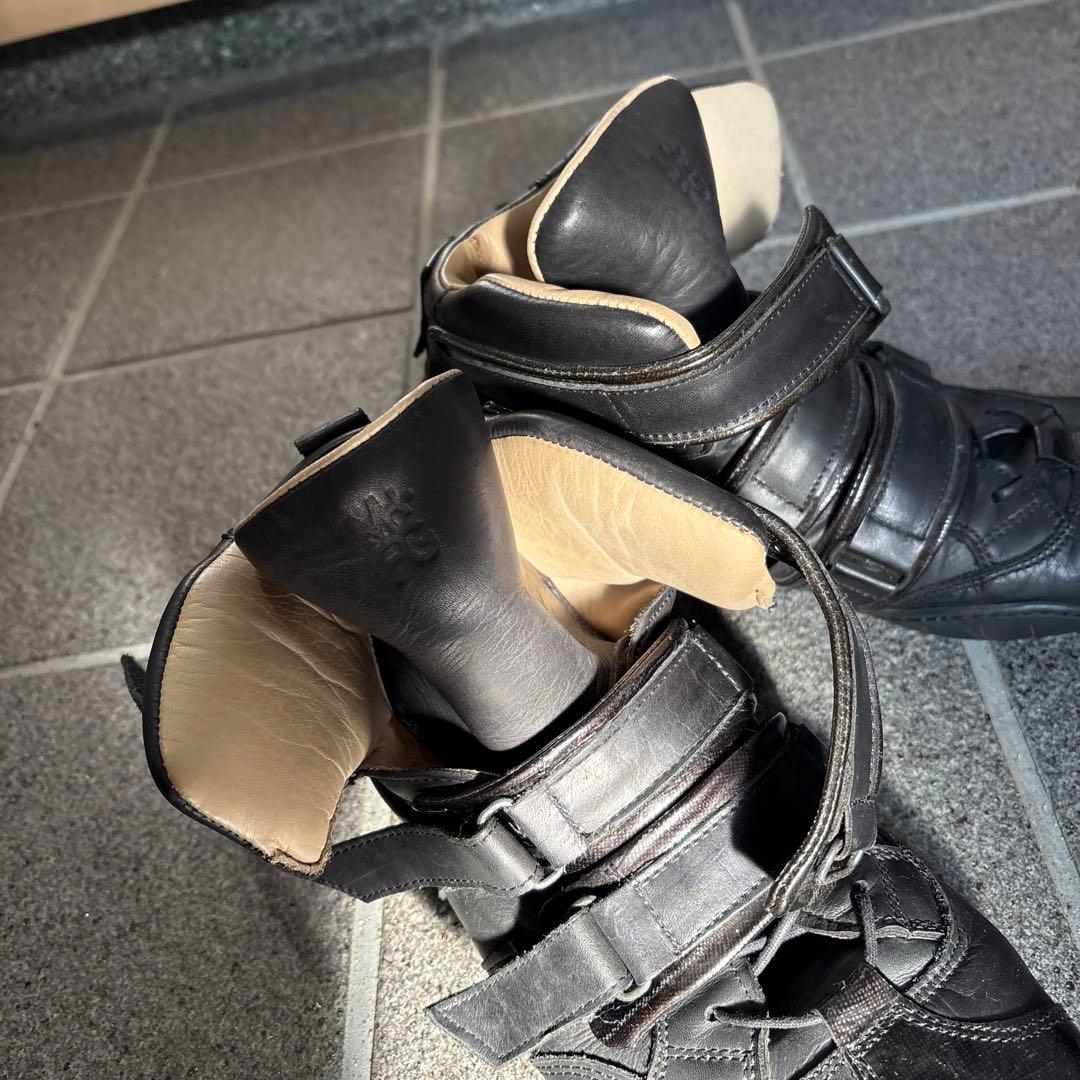 マリテフランソワジルボー　TESTO 40 ブラックレザー ハイカットスニーカー