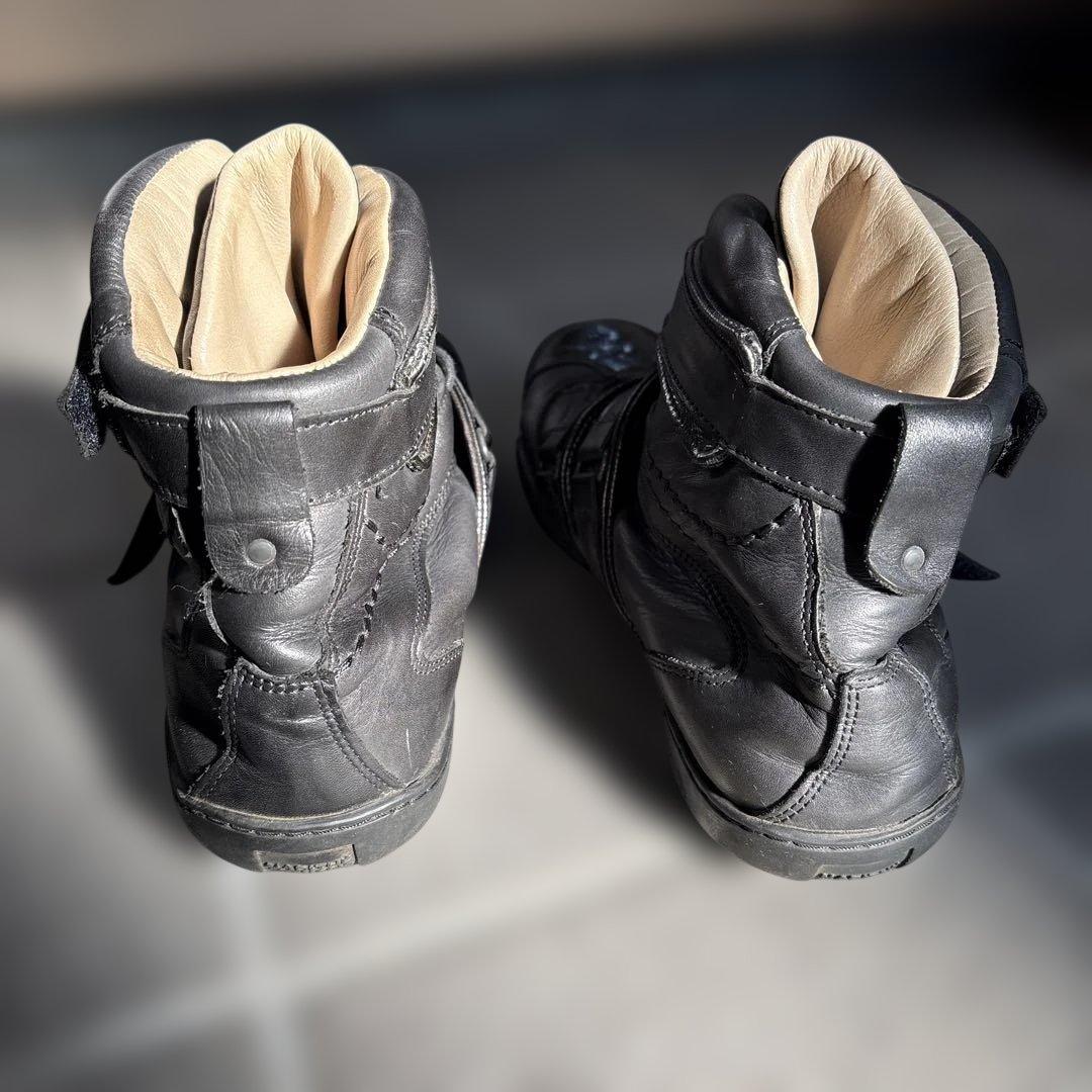 マリテフランソワジルボー　TESTO 40 ブラックレザー ハイカットスニーカー