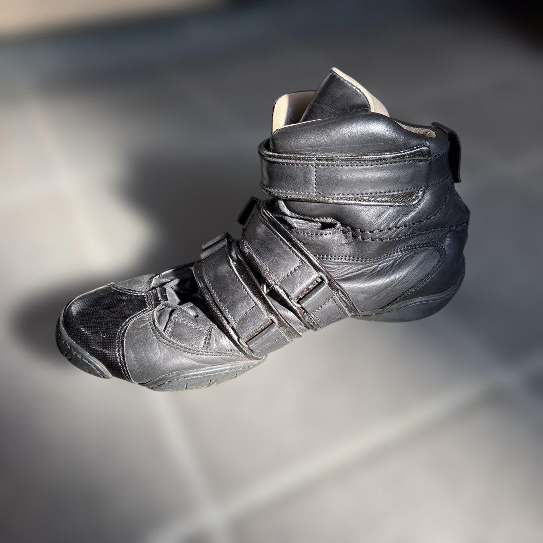 マリテフランソワジルボー　TESTO 40 ブラックレザー ハイカットスニーカー