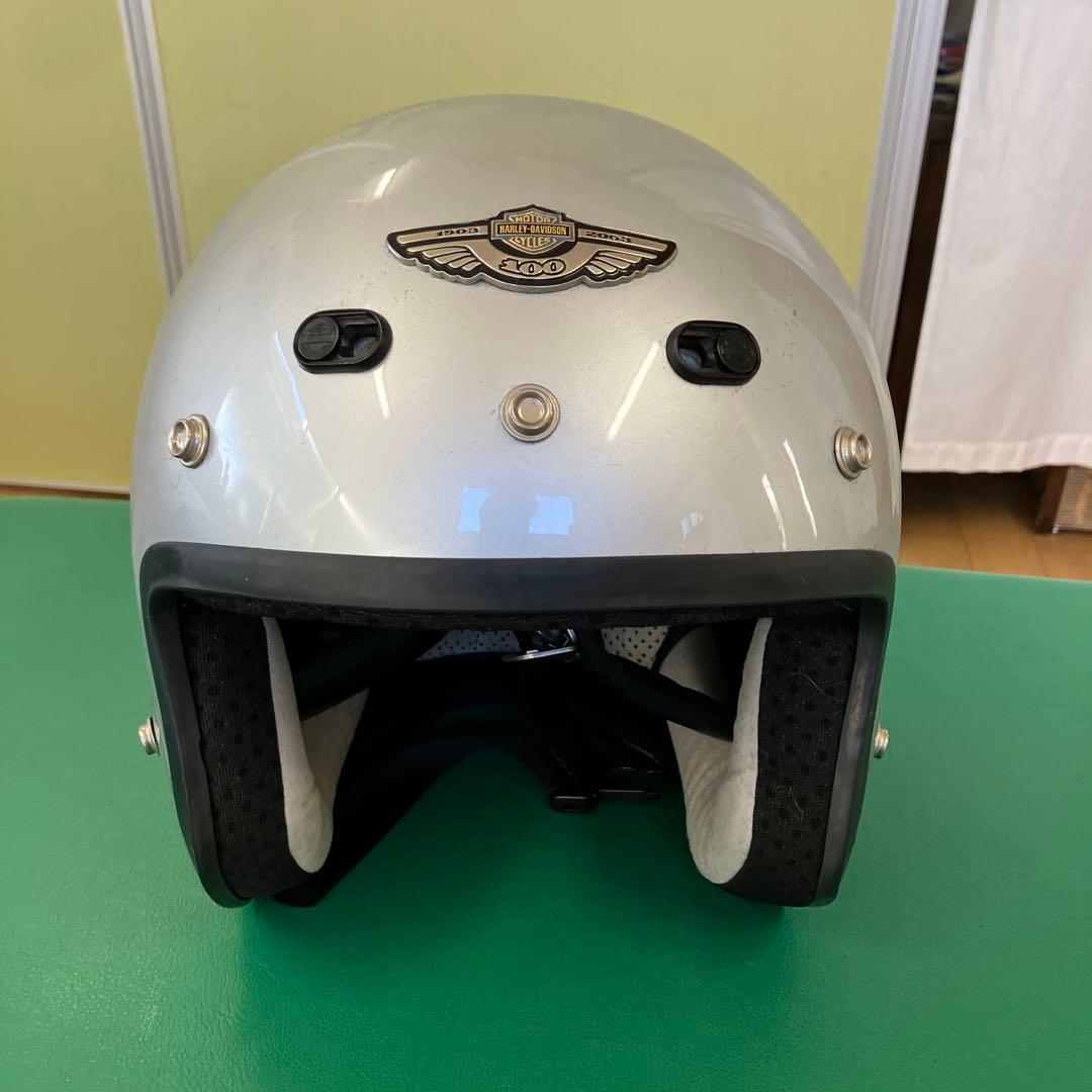 ハーレダビッドソン　2003 100周年モデル シルバー ジェットヘルメット