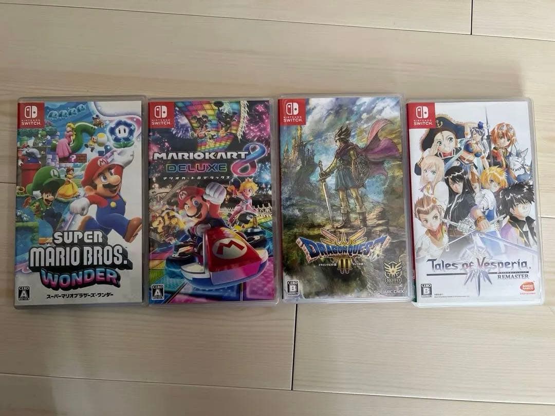Nintendo Switch ソフト 人気4本セット ドラクエ マリオカート等