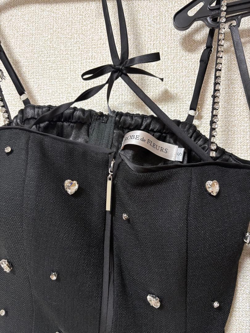 ROBE de FLEURS ❤︎ブラック、S