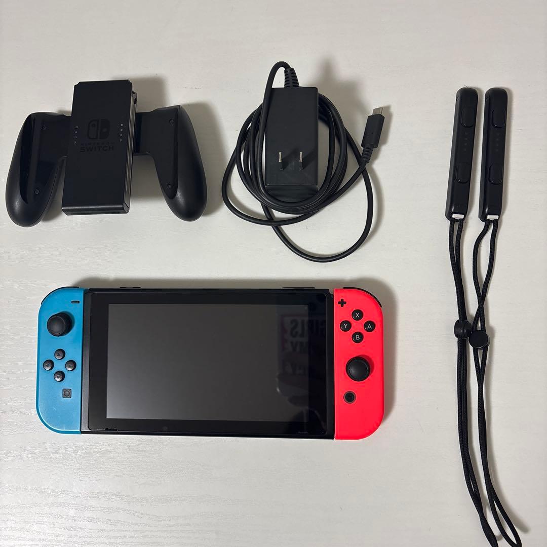 Nintendo Switch 本体 赤/青 箱付き